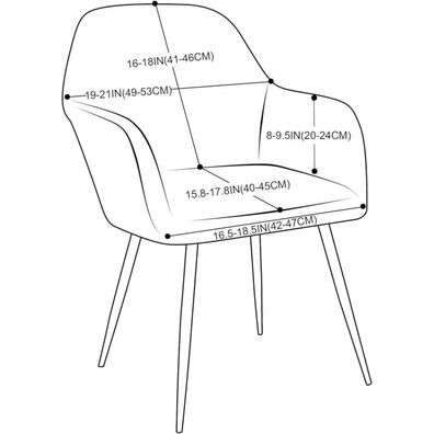 EBETA Bürostuhlbezug Jacquard Hussen für Schwingstuhl, Computerstuhl, Drehstuhl