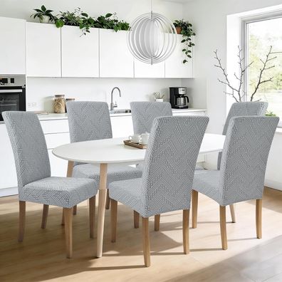 Alishomtll Stuhlhussen 4er Set Jacquard Stuhlbezug für Schwingstühle