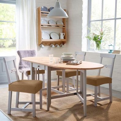 BalladHome Stuhlhussen 2 Stück, elastische Jacquard Stuhlüberzüge, bi-Elastic