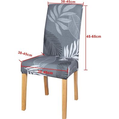 MOLVCE Stuhlhussen 4er Set, bi-elastisch, universell passend, waschbar