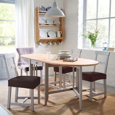 BalladHome Stuhlhussen 6 Stück, elastische Jacquard Spannbezüge, bi-Elastic