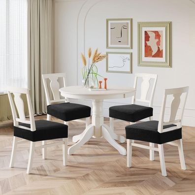 BalladHome Stuhlbezug Stretch Jacquard 4er Set Esszimmerstuhl Sitzbezüge