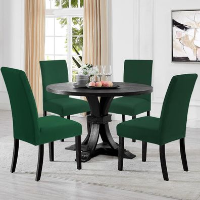 Yugarlibi Stuhlhussen 4er Set - Stretch Stuhlbezug für Küche, Restaurant