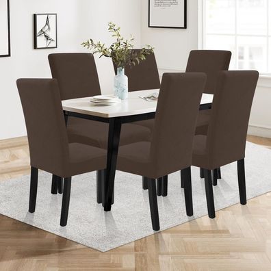 Ystyle Stretch Stuhlhussen 6er Set - Elastisch, Waschbar, Universal für viele