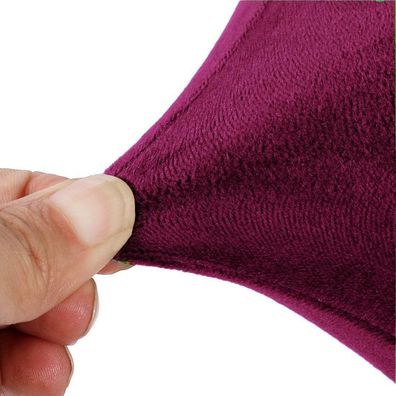 Lansheng Stretchy Stuhlbezüge für Esszimmerstühle, Samt-Stretch mit Gummiband