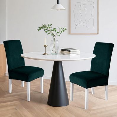 Ystyle Stuhlhussen Samt 2er Set, Universale Stuhlüberzüge Stretch, Weich
