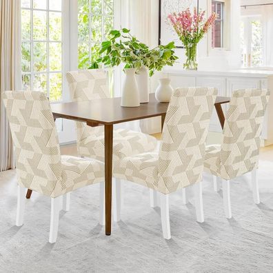 Cycmaco Stretch Stuhlhussen 2er Set, Universal Stuhlbezug für Hochlehner