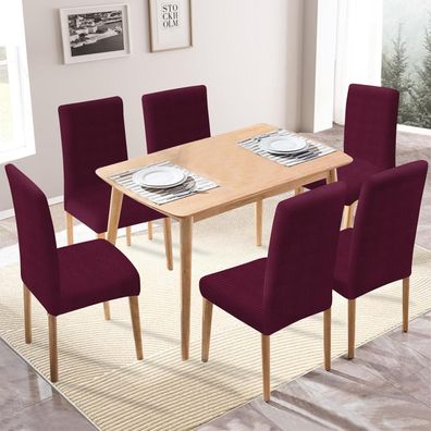 Ystyle Stretch Stuhlhussen 6er Set, elastische und waschbare Stuhlbezüge für