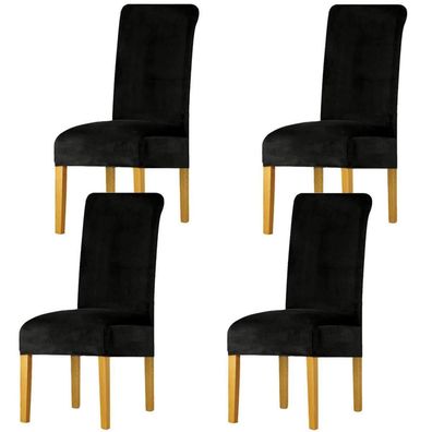 Lansheng Stuhlhussen 4er Set, universelle, abnehmbare und waschbare