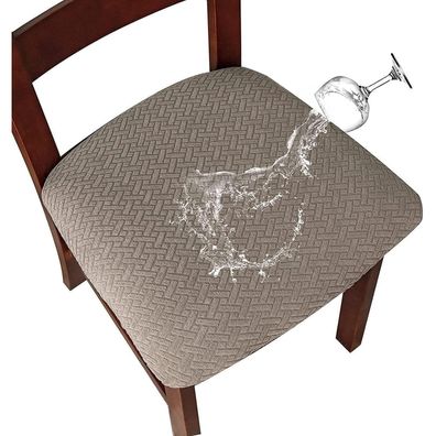 Lansheng Wasserdichte Stuhlhussen 2er Set für Esszimmer, Küche, Restaurants