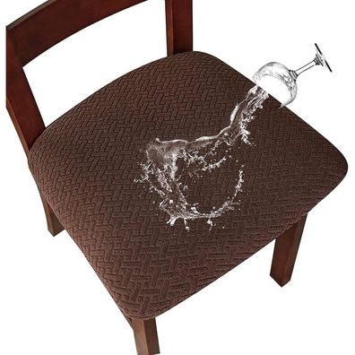 Lansheng Wasserdichte Stuhlhussen 2er Set, Abnehmbarer Waschbarer Stuhlbezug