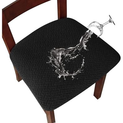 Lansheng Wasserdichte Stuhlhussen 4er Set, Abnehmbar & Waschbar, Stretch für