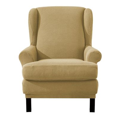 EBETA 2-teiliger Ohrensesselbezug aus Jacquard-Stoff, elastisch, für