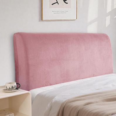 Cycmaco Samt Kopfteilbezug für Betten, Staubdicht, Dehnbar, Waschbar, Rosa