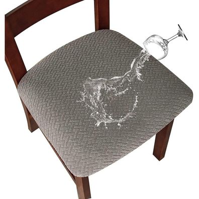 Lansheng Wasserdichte Stuhlhussen 4er Set, abnehmbar & waschbar, Stretch für
