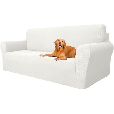 Ystellaa High Stretch Sofa Überzug 3 Sitzer, rutschfester Couch Bezug