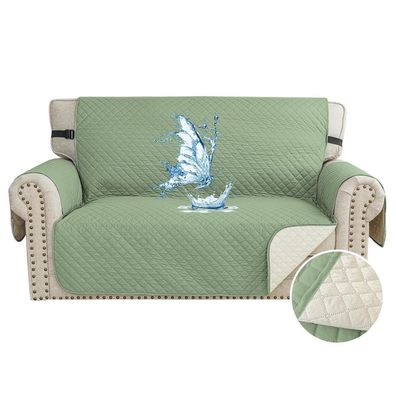 Cycmaco Wasserdichter Sofa Überzug für 2 Sitzer, Haustier- & Fleckenschutz