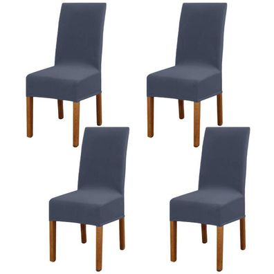 4x Leeyunbee Esszimmer Stuhlhussen, abnehmbar, waschbar, elastisch, modern