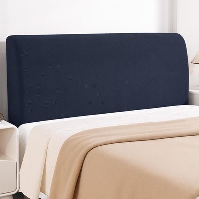 Ystellaa Bett Kopfteil Bezug 180CM Dunkelblau - Weicher Stretch, Staubdicht