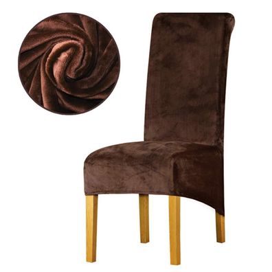 Lansheng Samt Stuhlhussen 6er Set, Abnehmbare & Waschbare Stretch-Bezüge für