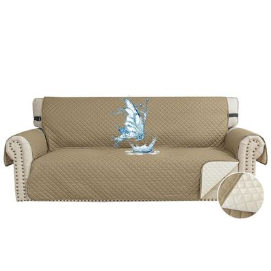 Cycmaco Wasserdichter 3-Sitzer Sofa Überzug Khaki - Rutschfest & Waschbar für