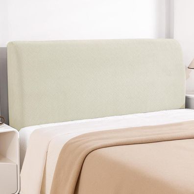 Ystellaa Bett Kopfteil Bezug 180CM Beige - Weicher Stretch Kopfteilbezug