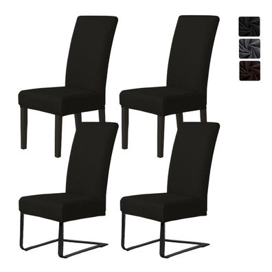 Hopelit Stuhlhussen 4er Set Jacquard für Esszimmerstühle, Schwingstühle