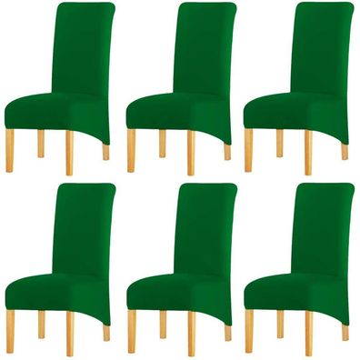 Keluina XL Stuhlhussen für Esszimmer mit hoher Rückenlehne, Spandex, robust