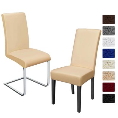 BalladHome Stuhlhussen 2 Stück, Stretch-Stuhlbezug elastisch, modern