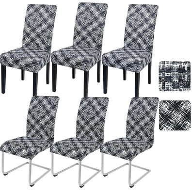 Alishomtll Stuhlhussen 6er Set für Schwingstühle, elastisch und abnehmbar