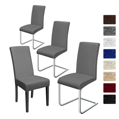 BalladHome Stuhlhussen 4 Stück, Stretch-Stuhlbezug elastisch, modern