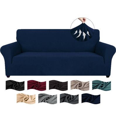 Cycmaco High Stretch Sofa Überzug 3 Sitzer, rutschfest, elastisch, Jacquard
