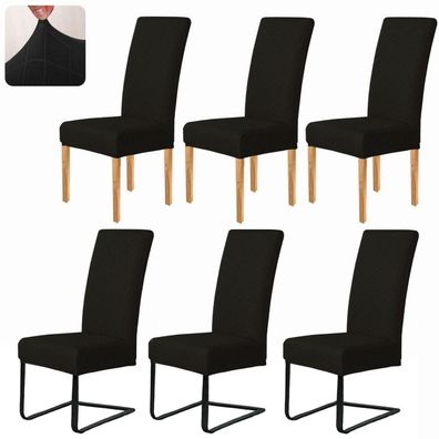 Meision Esszimmerstuhl Sitzbezüge 6er Set, Spandex Stretch Stuhlhussen