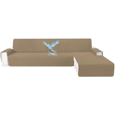 Cycmaco Wasserdichter L-Form Couch Überzug für 4-Sitzer Ecksofas, Rechts/Links
