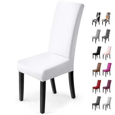 BalladHome Stuhlhussen 6 Stück, Stretch-Stuhlbezug elastisch, bi-Elastic
