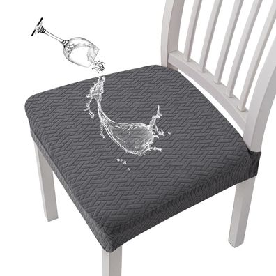 Keluina Diamantgitter Jacquard Stuhlhussen für Esszimmer, wasserdicht, Stretch