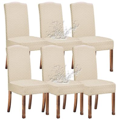 Keluina Jacquard Stuhlhussen für Esszimmerstühle, wasserdicht, Stretch