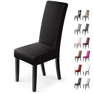 BalladHome Stuhlhussen 6 Stück, Stretch-Stuhlbezug elastisch, modern