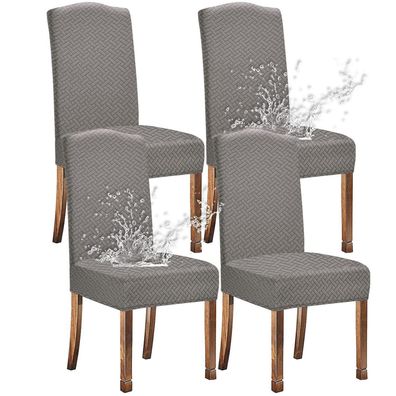 Keluina Stretch Jacquard Stuhlhussen für Esszimmerstühle, wasserdicht