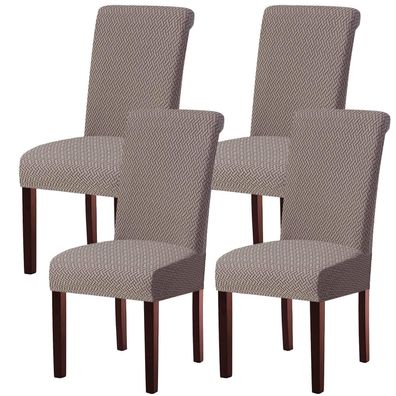 Keluina Stuhlhussen 4er Set, Stretch Stuhlbezug für Schwingstühle, abnehmbar