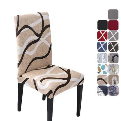 Hzdhclh Stuhlhussen 4er Set - Waschbare Stretch-Bezüge für Esszimmerstühle