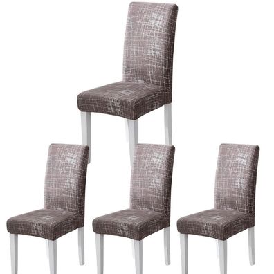 ARNTY Stuhlhussen Jacquard Esszimmer 4er Set, Universal Stuhlbezug für