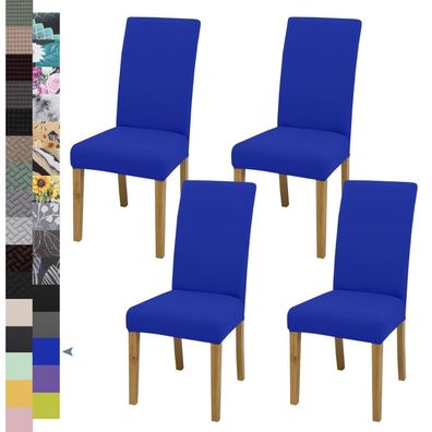Sukaikeqa Dehnbarer Stuhlbezug, Hochstuhlbezug, Bürostuhlbezug, 4er Set, Milk