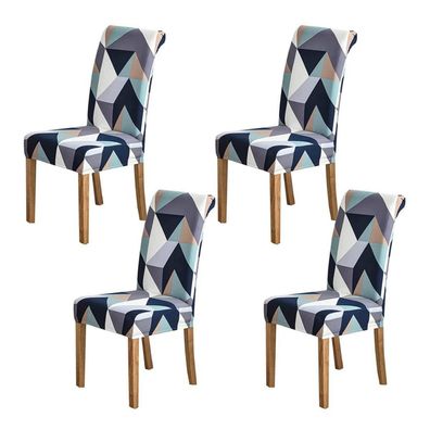 Hzdhclh Stuhlhussen 4er Set - Stretch, abnehmbar, waschbar, für