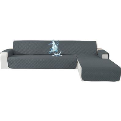 Cycmaco Wasserdichter L-Form Sofabezug für 4-Sitzer Ecksofas, rutschfest