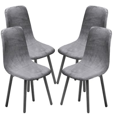 Keluina Esszimmerstühle Stuhlhussen 4er Set, Mid Century Modern Stil