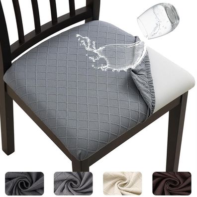 Meision Esszimmerstuhl Sitzbezüge 6er Set, TPU-Laminierung Wasserdicht, Stretch