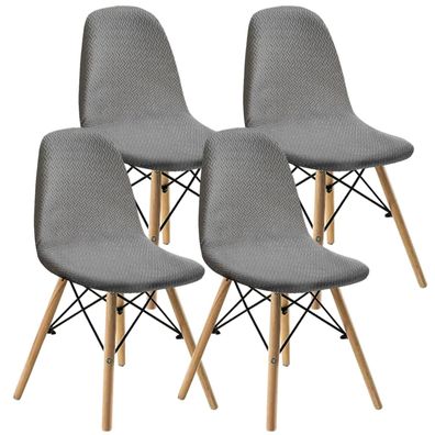 Keluina Elastische Jacquard Stuhlbezüge, 4er-Set, Universell