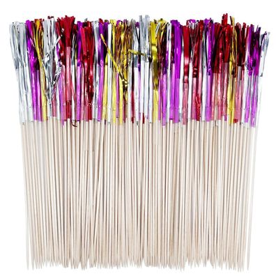 Allazone 400 Stück Cocktail Feuerwerk Deko Sticks, 10 cm, für Kuchen, Party