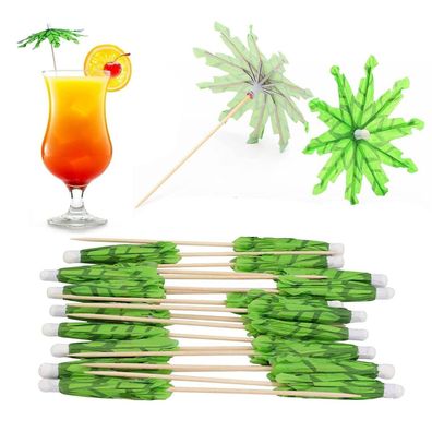 Bobozhong Cocktail Schirme 50 Stück Papier Deko für Tropische Getränke, Hawaii